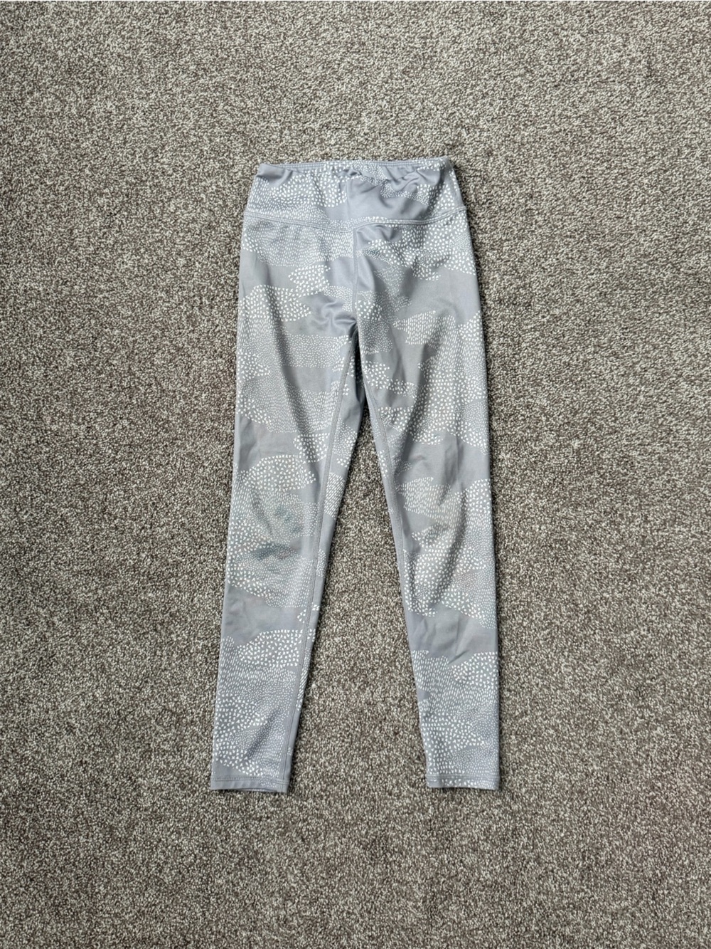 Zella Light Gray Dotted Camouflage Girls' Leggings